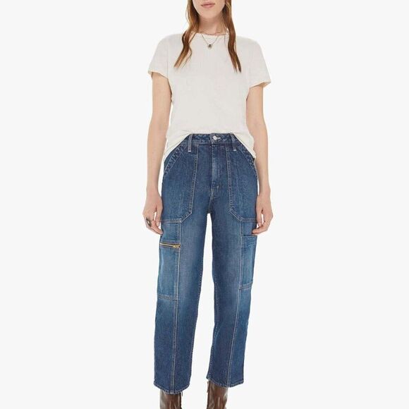 Mother Superior Womens The Private Zip Pocket Ankle Jean Mile High Preppy 27 - Picture 1 of 14